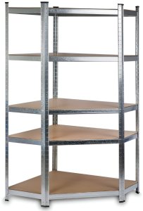 EkoStick Regał Metalowy 3szt Narożny Magazynowy Warsztatowy Garażowy 180x250 5