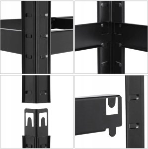 EkoStick Zestaw 2szt Regał magazynowy garażowy warsztatowy metalowy 875kg 180x90cm 5