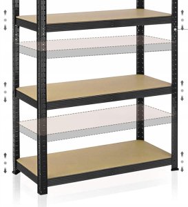 EkoStick Zestaw 2szt Regał magazynowy garażowy warsztatowy metalowy 875kg 180x90cm 9