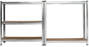 EkoStick Zestaw regał magazynowy garażowy warsztatowy metalowy 875kg 180x90cm 2 sztuki 6