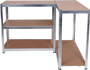 EkoStick Zestaw regał magazynowy garażowy warsztatowy metalowy 875kg 180x90cm 2 sztuki 7