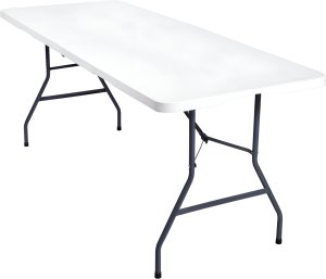 EkoStick Stół Ogrodowy Rozkładany 180x74 cm Cateringowy Kempingowy Bankietowy Biały 10