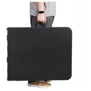 EkoStick Stół Ogrodowy Rozkładany Plastikowy Czarny Cateringowy Bankietowy 180x74cm 8