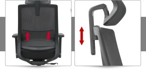 Krzesło biurowe Ergostill Fotel Ergonomiczny Biurowy Krzesło Biurowe Gamingowe Do Biurka Regulowane 8