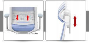 Krzesło biurowe Ergostill Fotel biurowy gamingowy ergonomiczny obrotowy regulowany niebieski GK3Basic 7
