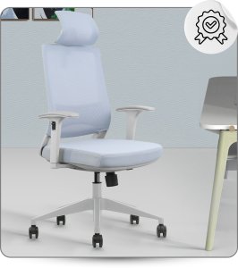 Krzesło biurowe Ergostill Fotel Ergonomiczny Biurowy Krzesło Biurowe Regulacja Materiał i Mikrosiatka 6