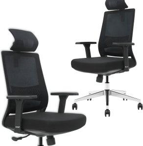 Krzesło biurowe Ergostill Fotel biurowy gamingowy obrotowy regulowany Chrom GK3 Premium 13