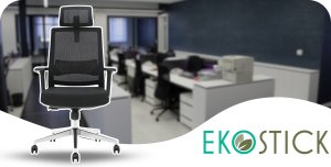 Krzesło biurowe Ergostill Fotel biurowy gamingowy obrotowy regulowany Chrom GK3 Premium 6