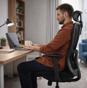 Krzesło biurowe Ergostill Fotel biurowy gamingowy obrotowy regulowany SK5BH Premium 12