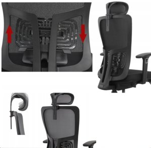 Krzesło biurowe Ergostill Fotel biurowy gamingowy obrotowy regulowany SK5BH Premium 10