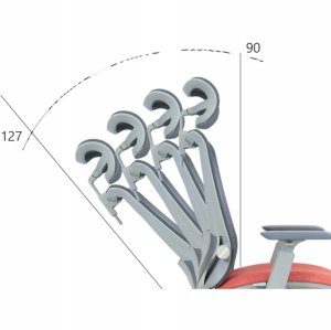 Krzesło biurowe Ergostill Fotel biurowy gamingowy obrotowy regulowany SM6F-GH Premium 2