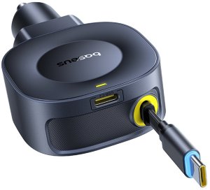 Ładowarka Baseus Samochodowa PrimeTrip VR2 45W + 45W ze zwijanym kablem USB-C - czarna (6942521201891) 2