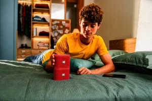 Głośnik Kodak Kodak SoundBrix Dual Red Zestaw 2 Głośników Bluetooth Stereo 50m USB-C 5