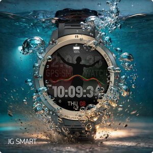 Smartwatch JG Smart SMARTWATCH MĘSKI SMART WATCH ZEGAREK GPS AMOLED ROZMOWY WODOODPORNY MENU PL 6