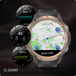 Smartwatch JG Smart SMARTWATCH MĘSKI SMART WATCH ZEGAREK GPS AMOLED ROZMOWY WODOODPORNY MENU PL 8