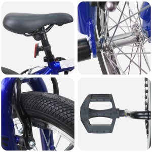 vidaXL vidaXL BMX 20 Cali dla osób powyżej 9 roku życia Ciemnoniebieski 4