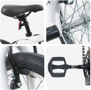 vidaXL vidaXL BMX 20 Cali dla osób powyżej 9 roku życia Biały 4