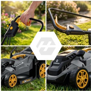 Kosiarka elektryczna Humberg Kosiarka elektryczna lekka mocna z regulacją 1400W 34cm Humberg HM-612 2