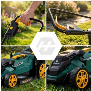 Kosiarka elektryczna Humberg Kosiarka elektryczna lekka mocna z regulacją 1400W 34cm Humberg HM-612 2