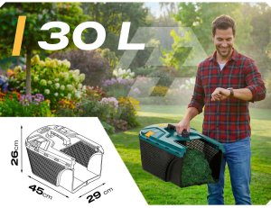 Kosiarka elektryczna Humberg Kosiarka elektryczna lekka mocna z regulacją 1400W 34cm Humberg HM-612 3