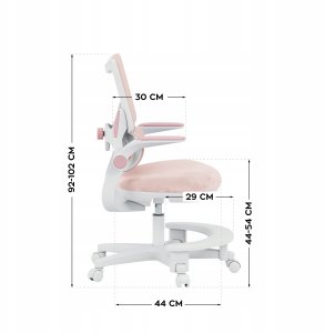 Krzesło biurowe MarkAdler Mark Adler Junior 5.7 Pink 2
