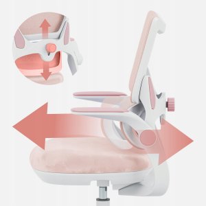 Krzesło biurowe MarkAdler Mark Adler Junior 5.7 Pink 3