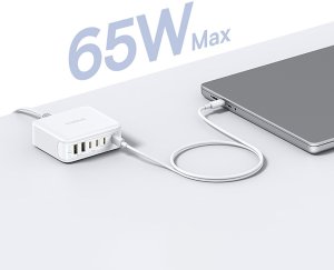 Ładowarka Baseus Stacja ładująca Baseus EnerFill FH21 120W 4xUSB-C + 2xUSB-A - biała 2