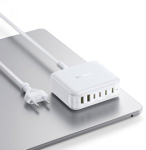 Ładowarka Baseus Stacja ładująca Baseus EnerFill FH21 120W 4xUSB-C + 2xUSB-A - biała 3