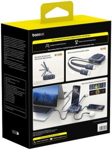 Ładowarka Baseus Nomos NH21 6w1 bezprzewodowa 2x USB-C 245W 3
