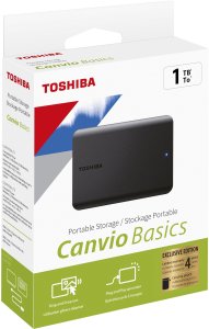 Dysk zewnętrzny HDD Toshiba Canvio Basics Exclusive 1TB Czarny (HDTB510MK3AA) 2