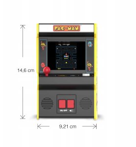 Basic Fun Mini Automat Konsola Przenośna Gra Retro Pac-man Pac Man Arcade Classics / 09674 7