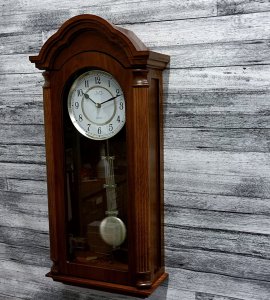 JVD Zegar ścienny N9353.3 drewniany melodie Westminster Ave Maria 30*66 cm 2
