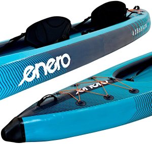 Enero Kajak 2-osobowy 465x74x42CM Laminowany PVC Niebieski ENERO 5