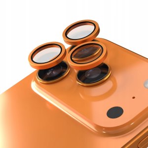 Amazingthing Etteri szkło na aparat do iPhone 17 Pro / 17 Pro Max pomarańczowe 2