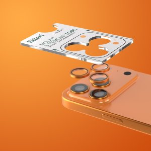 Amazingthing Etteri szkło na aparat do iPhone 17 Pro / 17 Pro Max pomarańczowe 4