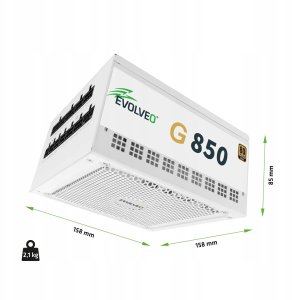 Zasilacz Evolveo G850 850W Biały (G850-WH) 2