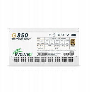 Zasilacz Evolveo G850 850W Biały (G850-WH) 6