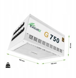 Zasilacz Evolveo G750 750W Biały (G750-WH) 2