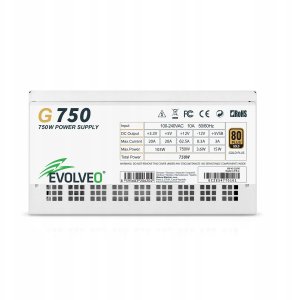 Zasilacz Evolveo G750 750W Biały (G750-WH) 6