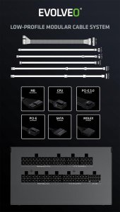 Zasilacz Evolveo G1200 1200 W (G1200-BK) 8