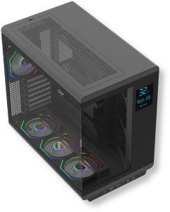 Obudowa AQIRYS AQIRYS Obudowa do komputera z wyświetlaczem DRACO black 4