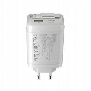Ładowarka Canyon CANYON charger OnCharge 65RC Build-In Cable USB-C 65W 1xPD 1xQC EU White 4