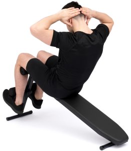 Ławka Skośna do Brzuszków Regulowana Składana SmartGym SG-15 11
