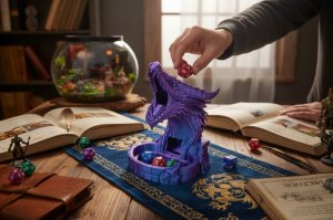 Galopi Wieża do Kości Smok Dice Tower RPG D&D Druk 3D 2