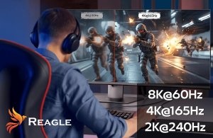 Kabel USB Reagle USB-C - DisplayPort 2 m Czarny 4