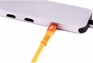 Kabel USB Shiverpeaks USB-C 3.2 240 W 0,25 m Pomarańczowy (FL31-77007) 4