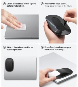 Mouse bungee Spigen LD220 Mouse Sleeve black -APP11227) 16