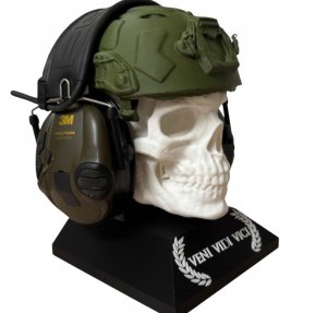 4kom.pl Stojak na słuchawki gamingowy Skull organizer biurkowy 3D 2