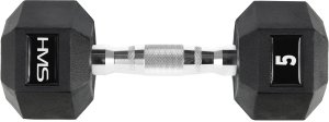 HMS ‎‎Hantel Hex Pro gumowany 1 x 5 kg 2