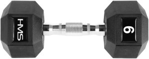 HMS ‎‎Hantel Hex Pro gumowany 1 x 9 kg 2
